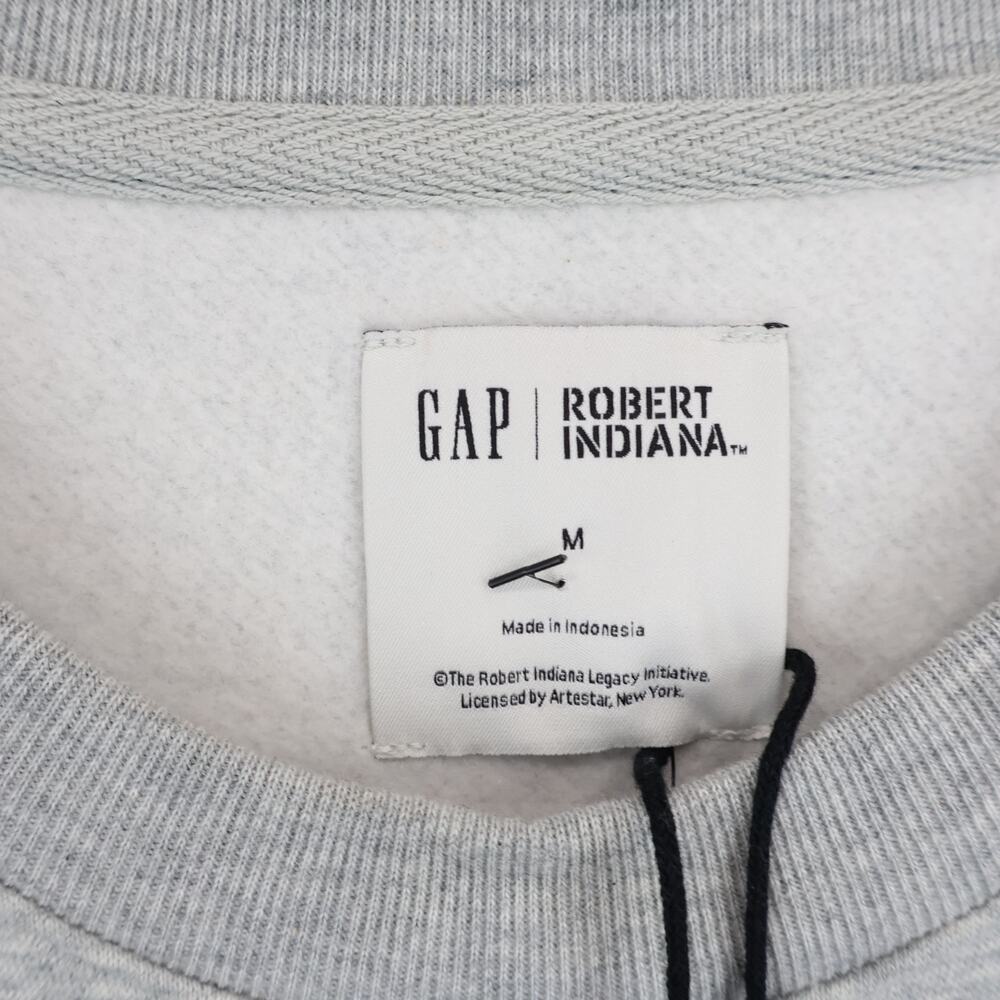 GAP x Robert Indiana Love Oversized Crewneck Sweatshirt Size Medium NWT - Picture 4 of 7